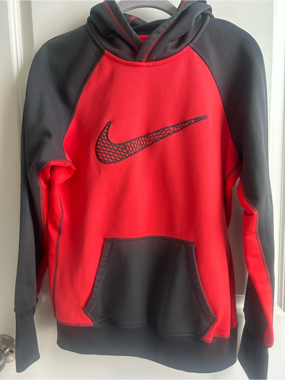 Nike Red with Charcoal Trim Therma-Fit Hoodie